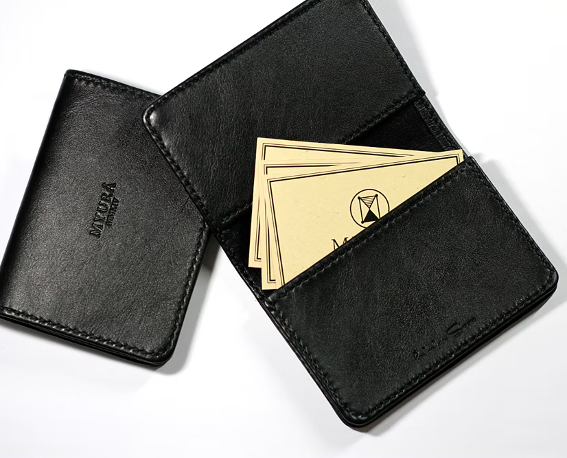 Black Business Card Holder